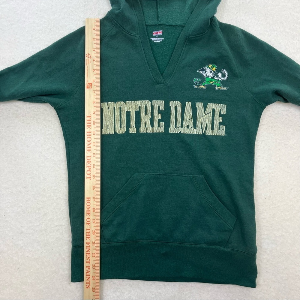 Notre Dame Soffe Green Hoodie Sweatshirt Size Medium - Picture 6 of 7
